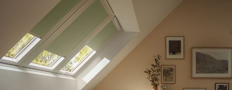 VELUX nature collection blackout roller blinds green